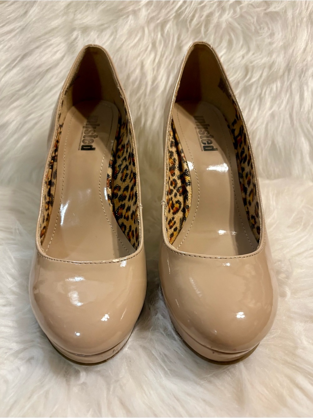 Unlisted by Kenneth Cole Nude Patent Platform Pumps